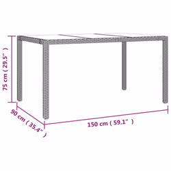 VidaXL 319553 outdoor table Beige - Additional view 6