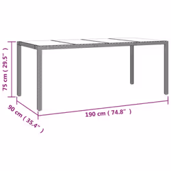VidaXL 319556 outdoor table Beige - Additional view 5