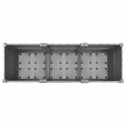 vidaXL Raised Bed Polypropylene Garden Planter Pot Planting Box Flower Pot - light grey, 120 x 40 x 38 cm - Additional view 5