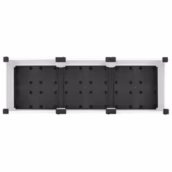 vidaXL Raised Bed Polypropylene Garden Planter Pot Planting Box Flower Pot - white, 120 x 40 x 23 cm - Additional view 4