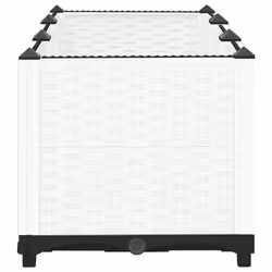 vidaXL Raised Bed Polypropylene Garden Planter Pot Planting Box Flower Pot - white, 120 x 40 x 38 cm - Additional view 4