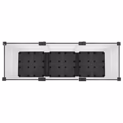 vidaXL Raised Bed Polypropylene Garden Planter Pot Planting Box Flower Pot - white, 120 x 40 x 38 cm - Additional view 5