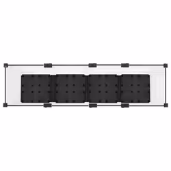 vidaXL Raised Bed Polypropylene Garden Planter Pot Planting Box Flower Pot - white, 160 x 40 x 38 cm - Additional view 5