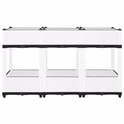vidaXL Raised Bed Polypropylene Garden Planter Pot Planting Box Flower Pot - 120 x 40 x 71 cm - Additional view 2