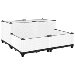 cm) vidaXL Raised Bed Polypropylene Garden Planter Pot Planting Box Flower Pot - 80 x 80 x (23-38