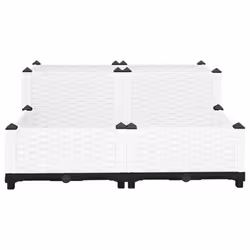 cm) vidaXL Raised Bed Polypropylene Garden Planter Pot Planting Box Flower Pot - 80 x 80 x (23-38