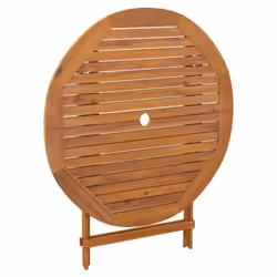 vidaXL Solid Wood Acacia Folding Garden Table Wooden Outdoor Dining Table - Additional view 5