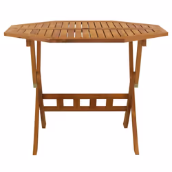 vidaXL Solid Wood Acacia Folding Garden Table Wooden Outdoor Dining Table