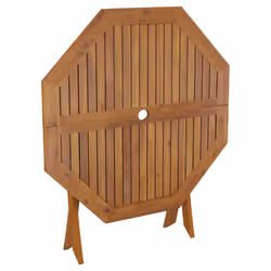 vidaXL Solid Wood Acacia Folding Garden Table Wooden Outdoor Dining Table - Additional view 5