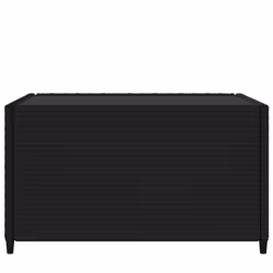 vidaXL Square Garden Coffee Table 50x50x30 cm Poly Rattan Table Multi Colours - black
