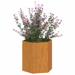 vidaXL Planter Garden Raised Bed Outdoor Pot Plant Stand Rusty Corten Steel - 40 x 40 x 45 cm