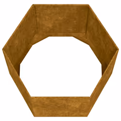 vidaXL Planter Garden Raised Bed Outdoor Pot Plant Stand Rusty Corten Steel - 60 x 60 x 45 cm - Additional view 6
