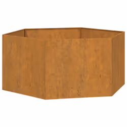 vidaXL Planter Garden Raised Bed Outdoor Pot Plant Stand Rusty Corten Steel - 90 x 90 x 45 cm