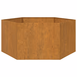 vidaXL Planter Garden Raised Bed Outdoor Pot Plant Stand Rusty Corten Steel - 90 x 90 x 45 cm - Additional view 4