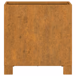 vidaXL Planters Garden Raised Bed Planter Pot with Legs Rusty Corten Steel - 32 x 30 x 33 cm/ 1 pcs - Additional view 5