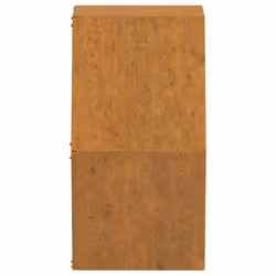 vidaXL Wall Planters Decor Hanging Flower Plant Pot 2 pcs Rusty Corten Steel - 30 x 10 x 25 cm - Additional view 4