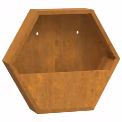 vidaXL Wall Planters Decor Hanging Flower Plant Pot 2 pcs Rusty Corten Steel - 46 x 10 x 40 cm - Additional view 7