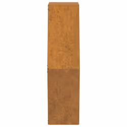 vidaXL Wall Planters Decor Hanging Flower Plant Pot 2 pcs Rusty Corten Steel - 46 x 10 x 40 cm - Additional view 8