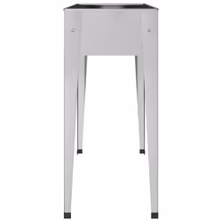 vidaXL 2x Garden Planters Galvanised Steel Patio Raised Bed Outdoor Flower Pot - Additional view 6