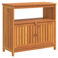 vidaXL Garden Console Table Outdoor Side Table Patio Dining Tea Coffee Table - 80 x 35 x 75 cm