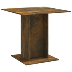 vidaXL Dining Table Kitchen Dinner Table Dining Room Table Engineered Wood - smoked oak