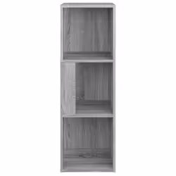 vidaXL Corner Cabinet Rack Standing Shelf Storage Cabinet Engineered Wood - grey sonoma, 33 x 33 x 100 cm - Additional view 4