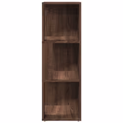 vidaXL Corner Cabinet Rack Standing Shelf Storage Cabinet Engineered Wood - brown oak, 33 x 33 x 100 cm - Additional view 4