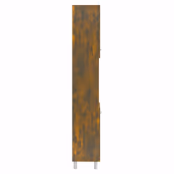 vidaXL Bathroom Cabinet Washroom Cupboard Storage Shelf Rack Engineered Wood - smoked oak - Additional view 6