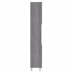 vidaXL Bathroom Cabinet Washroom Cupboard Storage Shelf Rack Engineered Wood - grey sonoma - Additional view 6