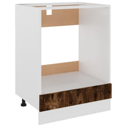 vidaXL Kitchen Cabinet Home Storage Shelf Organiser Cupboard Engineered Wood - smoked oak
