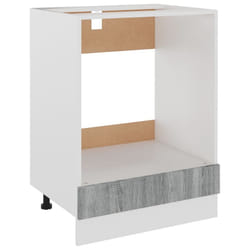 vidaXL Kitchen Cabinet Home Storage Shelf Organiser Cupboard Engineered Wood - grey sonoma