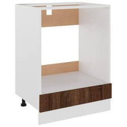 vidaXL Kitchen Cabinet Home Storage Shelf Organiser Cupboard Engineered Wood - brown oak