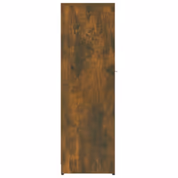 vidaXL Bathroom Cabinet Cupboard Storage Rack Washer Shelf Engineered Wood - smoked oak - Additional view 6