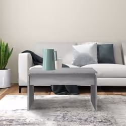 vidaXL Coffee Table Grey Sonoma 68x50x38 cm Engineered Wood - Additional view 2
