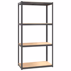 vidaXL Shelves Rack Storage Shelf Workshop Shelf Industrial Shelving Unit - anthracite, 75 x 75 x 160 cm/ 2 piece - Additional view 4
