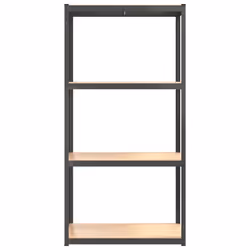 vidaXL Shelves Rack Storage Shelf Workshop Shelf Industrial Shelving Unit - anthracite, 75 x 75 x 160 cm/ 2 piece - Additional view 5