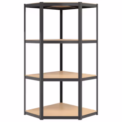 vidaXL Shelves Rack Storage Shelf Workshop Shelf Industrial Shelving Unit - anthracite, 75 x 75 x 160 cm/ 2 piece - Additional view 7