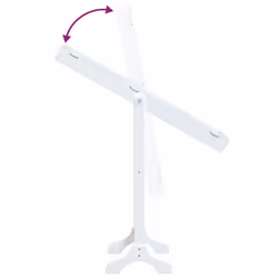 vidaXL Free-Standing Mirror Makeup Mirror Bedroom Full Length Vanity Mirror - white - Additional view 7