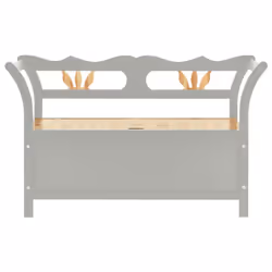 vidaXL Bench 107x45x75.5 cm Solid Wood Fir Hall Bench Seat Chair Multi Colours - grey