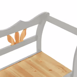 vidaXL Bench 107x45x75.5 cm Solid Wood Fir Hall Bench Seat Chair Multi Colours - grey - Additional view 5