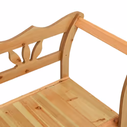 vidaXL Bench 107x45x75.5 cm Solid Wood Fir Hall Bench Seat Chair Multi Colours - brown - Additional view 5