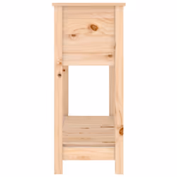 vidaXL Solid Wood Pine Planter with Shelf Plant Raised Bed Multi Colours/Sizes - brown, 111.5 x 34.5 x 81 cm - Additional view 5