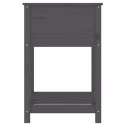 vidaXL Solid Wood Pine Planter with Shelf Plant Raised Bed Multi Colours/Sizes - grey, 56 x 54 x 81 cm - Additional view 5