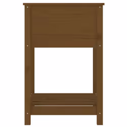 vidaXL Solid Wood Pine Planter with Shelf Plant Raised Bed Multi Colours/Sizes - honey brown, 57 x 54 x 81 cm - Additional view 5
