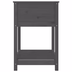 vidaXL Solid Wood Pine Planter with Shelf Plant Raised Bed Multi Colours/Sizes - grey, 82.5 x 54 x 81 cm - Additional view 5