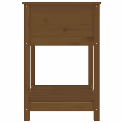 vidaXL Solid Wood Pine Planter with Shelf Plant Raised Bed Multi Colours/Sizes - honey brown, 82.5 x 54 x 81 cm - Additional view 5