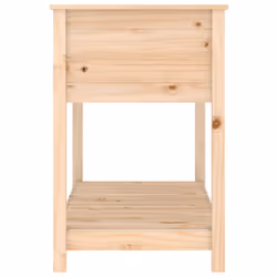 vidaXL Solid Wood Pine Planter with Shelf Plant Raised Bed Multi Colours/Sizes - brown, 111.5 x 54 x 81 cm - Additional view 5