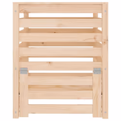vidaXL Composter Solid Wood Pine Multi Colours 63.5x63.5x77.5/82.5x82.5x99.5cm - natural pine, 63.5 x 63.5 x 77.5 cm - Additional view 4
