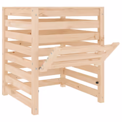 vidaXL Composter Solid Wood Pine Multi Colours 63.5x63.5x77.5/82.5x82.5x99.5cm - natural pine, 63.5 x 63.5 x 77.5 cm - Additional view 5
