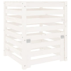 vidaXL Composter Solid Wood Pine Multi Colours 63.5x63.5x77.5/82.5x82.5x99.5cm - white pine, 63.5 x 63.5 x 77.5 cm
